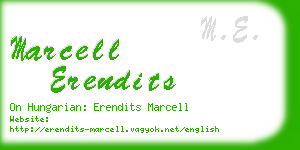 marcell erendits business card